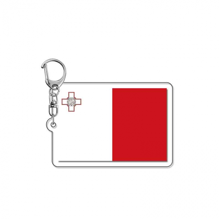 National flag Anime Acrylic Keychain Charm price for 5 pcs