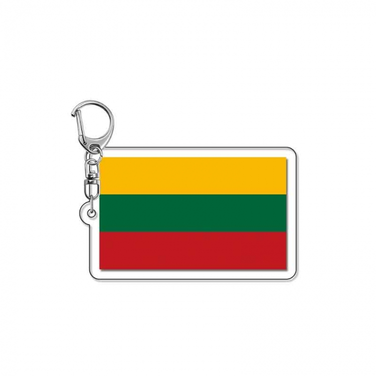National flag Anime Acrylic Keychain Charm price for 5 pcs