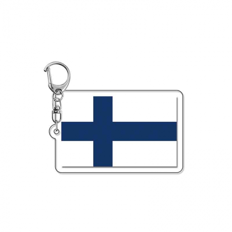 National flag Anime Acrylic Keychain Charm price for 5 pcs