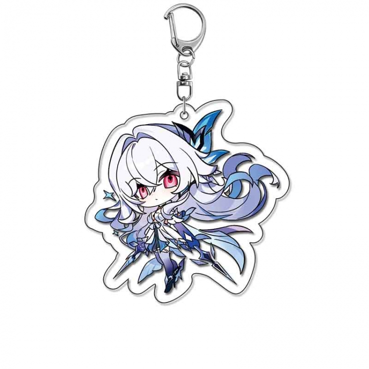 Genshin Impact Anime Acrylic Keychain Charm price for 5 pcs