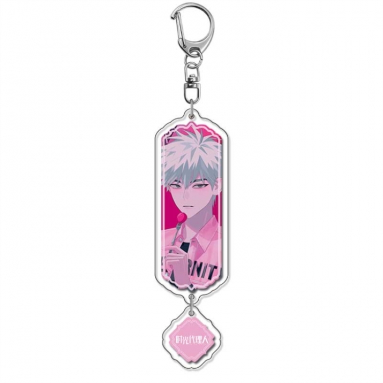 Time agent Anime peripheral acrylic keychain Long pendant 8.5cm price for 5 pcs