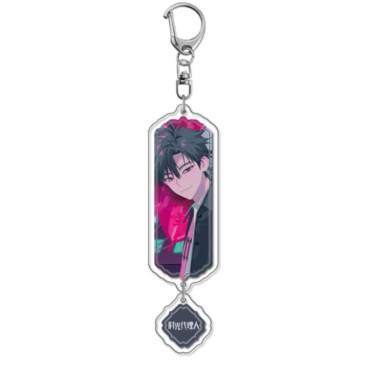 Time agent Anime peripheral acrylic keychain Long pendant 8.5cm price for 5 pcs
