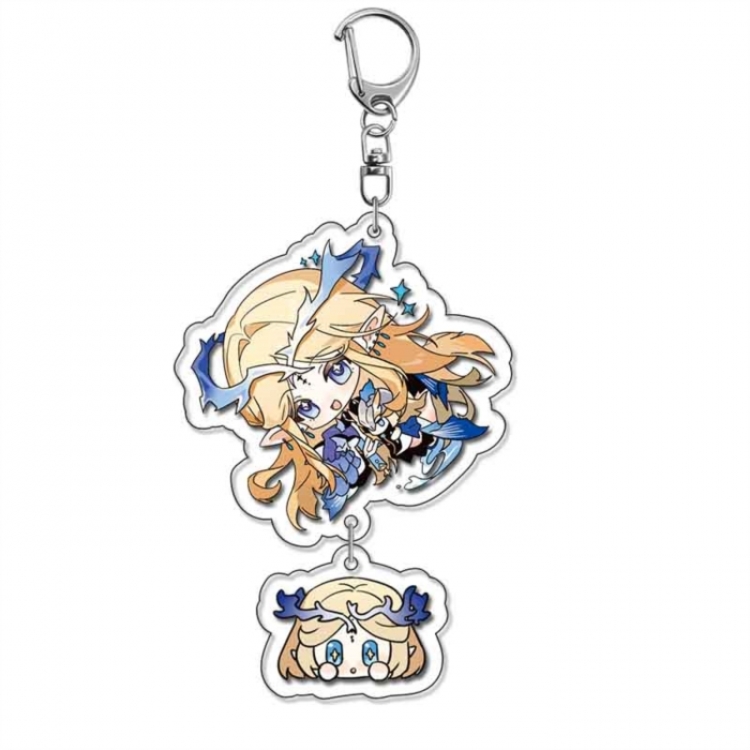 Mingchao Anime acrylic Pendant Key Chain  price for 5 pcs