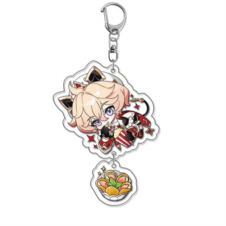 Genshin Impact Anime acrylic Pendant Key Chain  price for 5 pcs