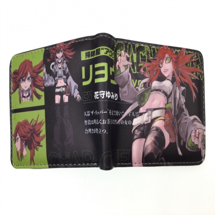 GACHI AKUTA Anime two fold  Short wallet 11X9.5CM 60G 