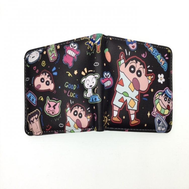 CrayonShin  Anime two fold  Short wallet 11X9.5CM 60G 
