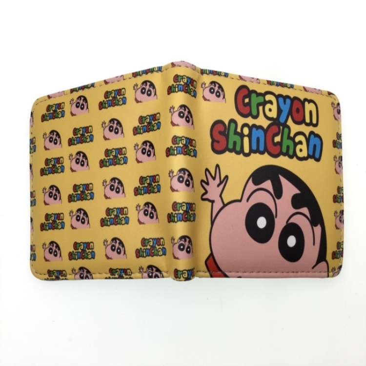 CrayonShin  Anime two fold  Short wallet 11X9.5CM 60G
