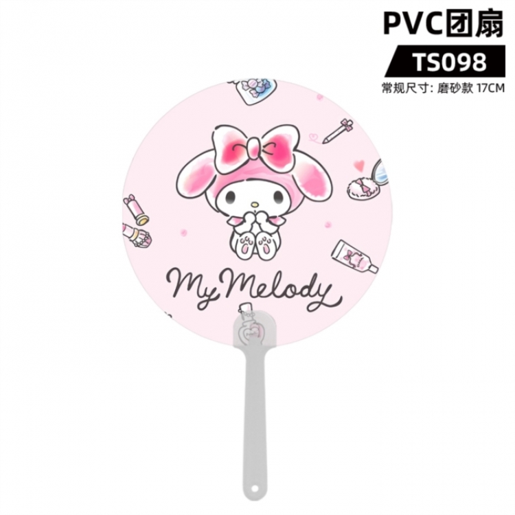 Sanrio Cartoon PVC Fan Matte Style 17cm