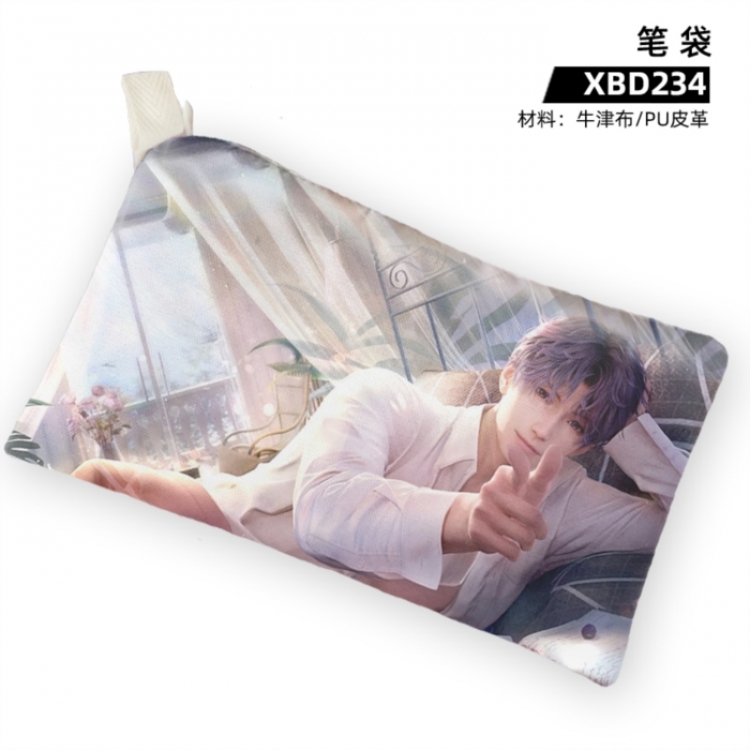 Love and Deepspace Game anime Oxford cloth PU leather pencil case
