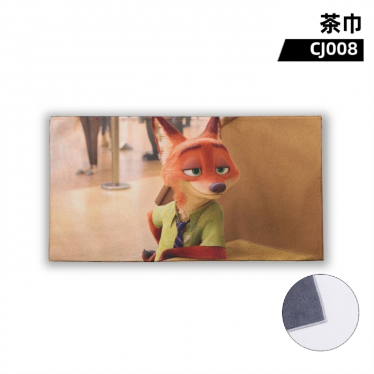 Zootopia Film television anime  tea towel