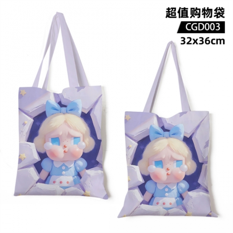 Bubble Mart Anime Canvas Bag Shopping Bag 32X36CM