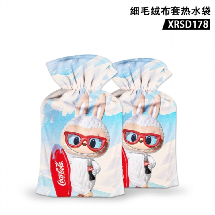 Labubu Trendy play fine woolen hot water bag