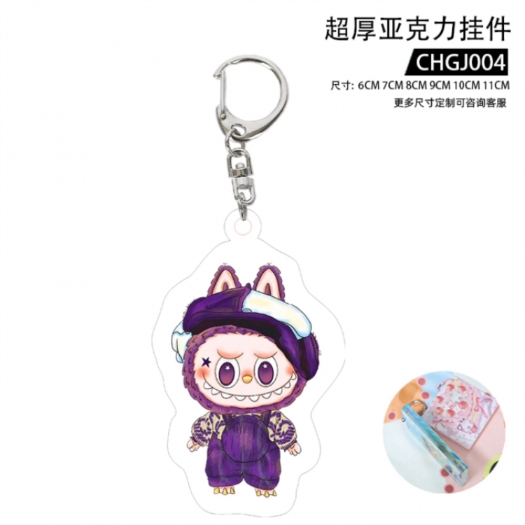 Labubu Trendy Play Ultra Thick Acrylic Pendant 5cm