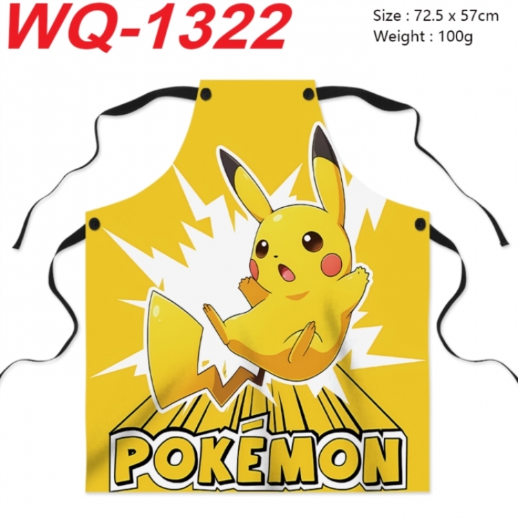 Pokemon Anime full-color printed apron 72.5x57cm