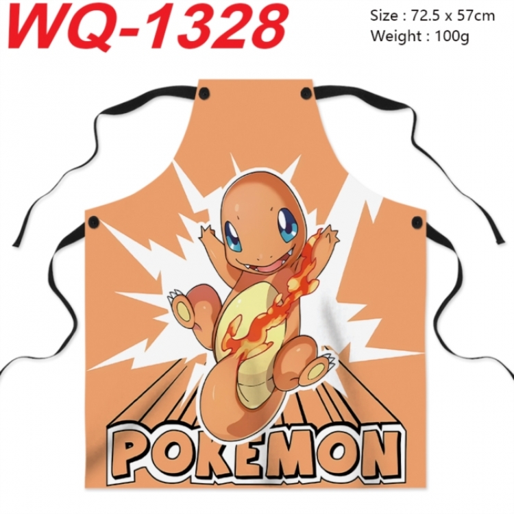Pokemon Anime full-color printed apron 72.5x57cm