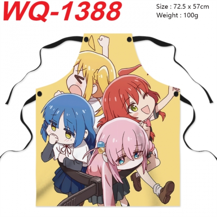 BOCCHI THE ROCK! Anime full-color printed apron 72.5x57cm