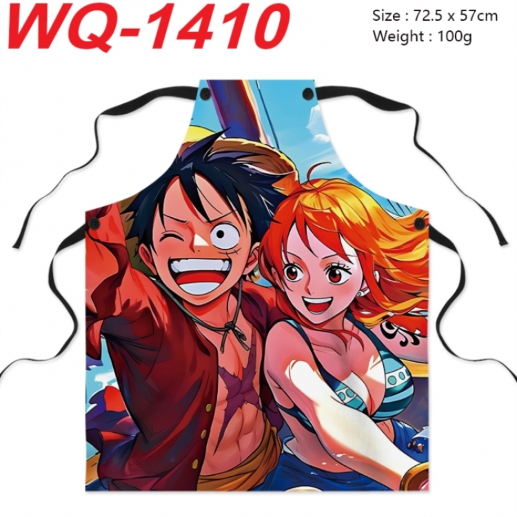 One Piece Anime full-color printed apron 72.5x57cm
