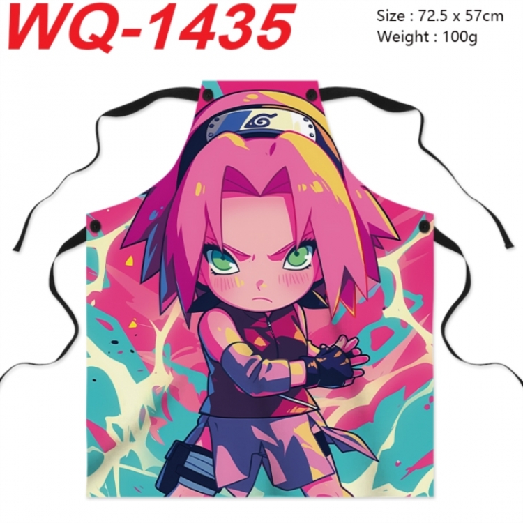 Naruto Anime full-color printed apron 72.5x57cm