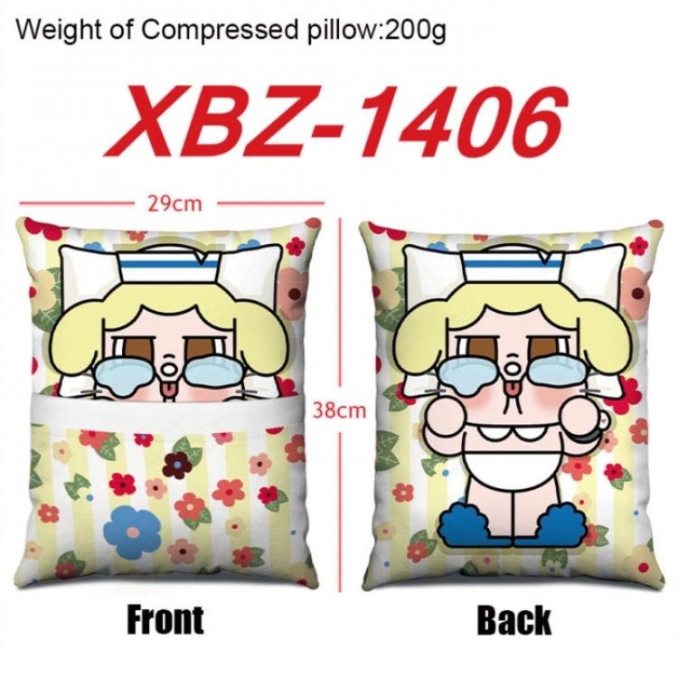 CryBaby Anime Square Crystal Velvet Pillow 29X38cm