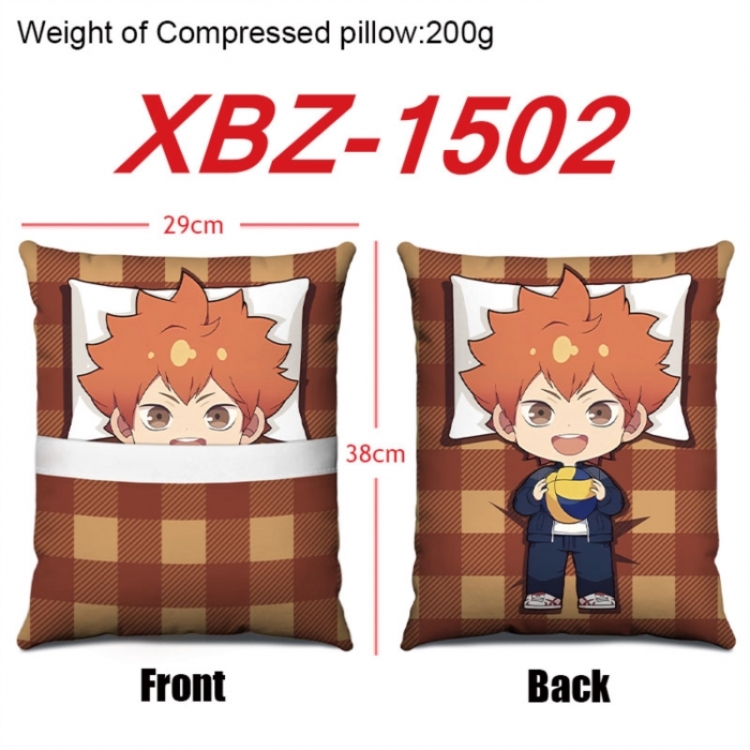 Haikyuu!! Anime Square Crystal Velvet Pillow 29X38cm