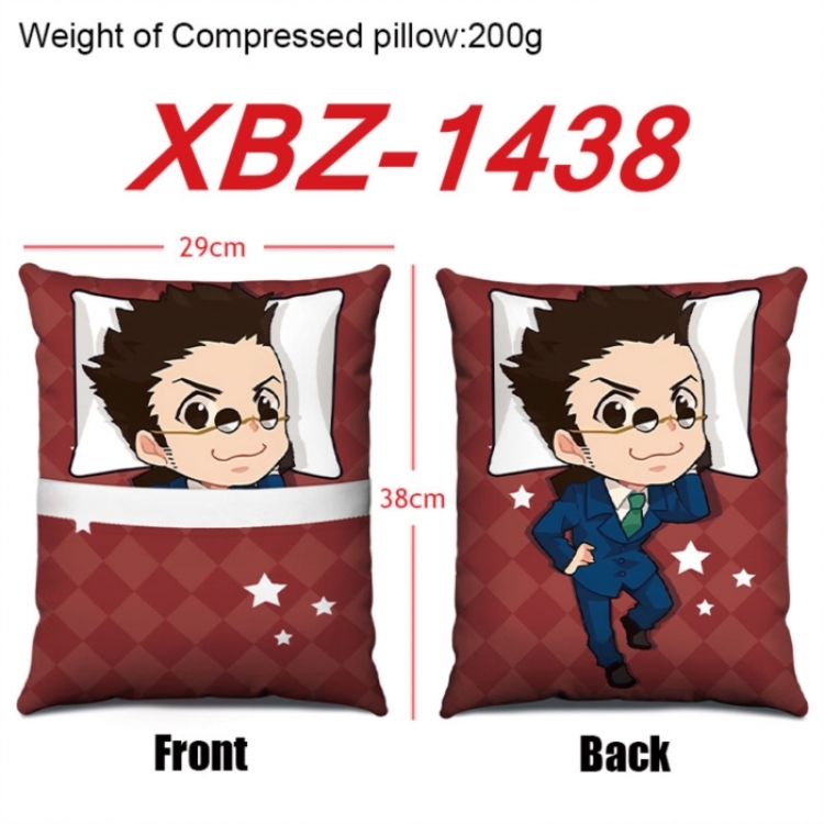 HunterXHunter Anime Square Crystal Velvet Pillow 29X38cm