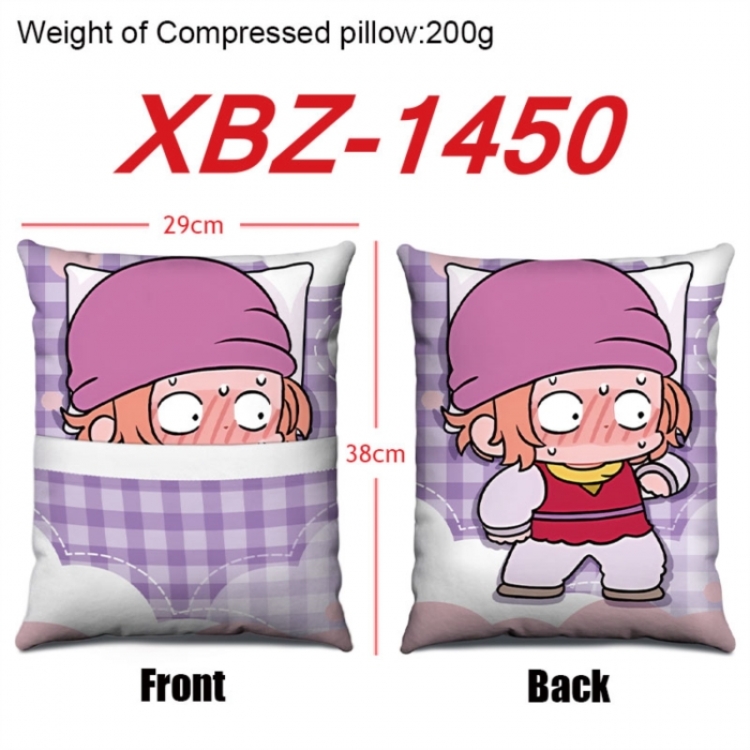 HunterXHunter Anime Square Crystal Velvet Pillow 29X38cm