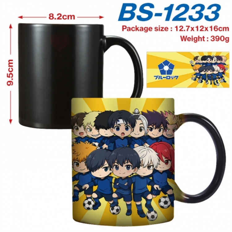 BLUE LOCK   Anime high-temperature color-changing printing ceramic mug 400ml