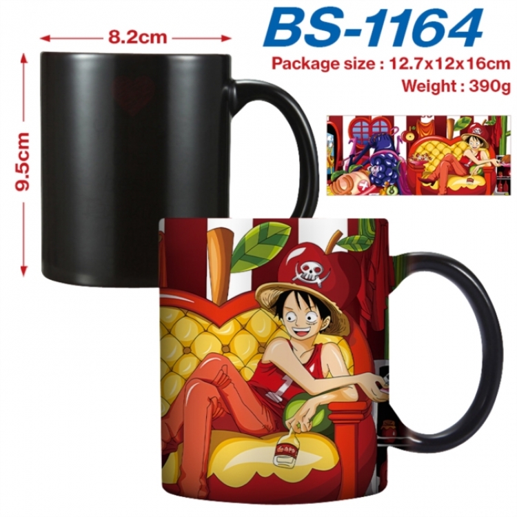 One Piece  Anime high-temperature color-changing printing ceramic mug 400ml