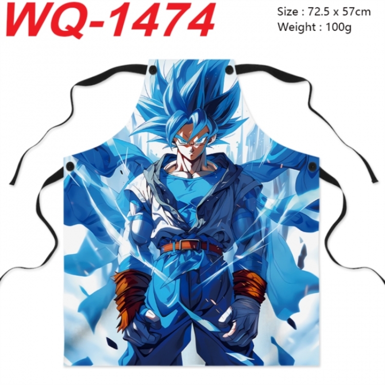 DRAGON BALL Anime full-color printed apron 72.5x57cm