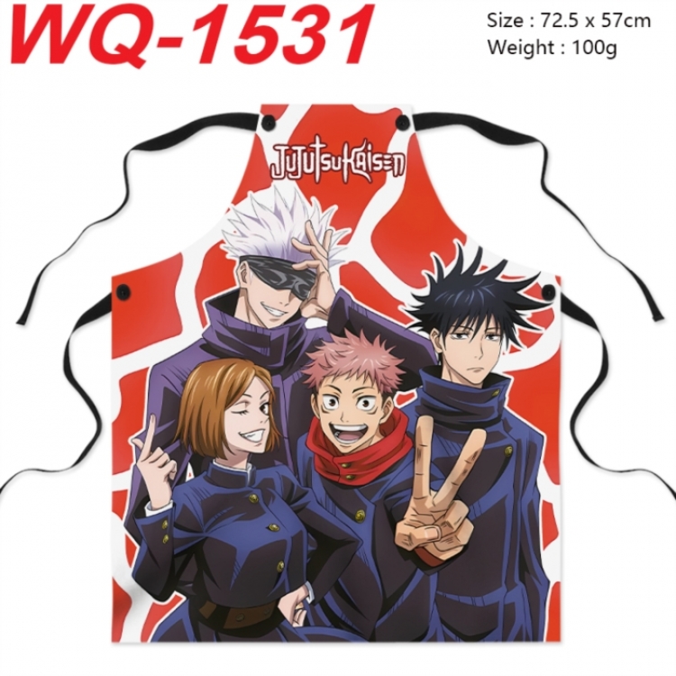 Jujutsu Kaisen Anime full-color printed apron 72.5x57cm