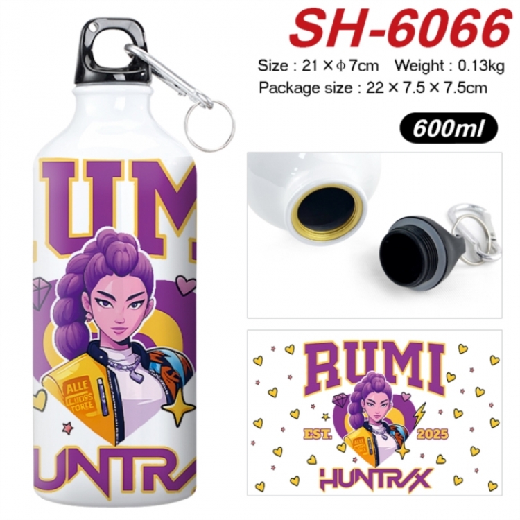 K-Pop Demon Hunters Anime print sports kettle aluminum kettle water cup 600ml 21x7cm
