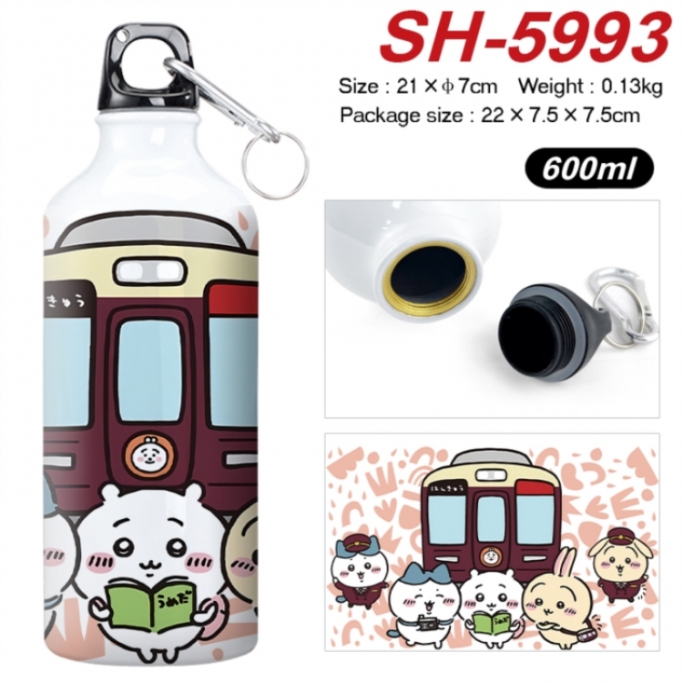 Chiikawa Anime print sports kettle aluminum kettle water cup 600ml 21x7cm