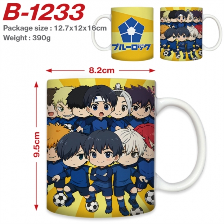 BLUE LOCK Anime printed ceramic mug 400ml (single carton foam packaging) 