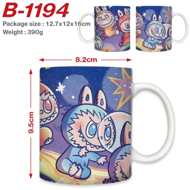 Labubu Anime printed ceramic mug 400ml (single carton foam packaging) 