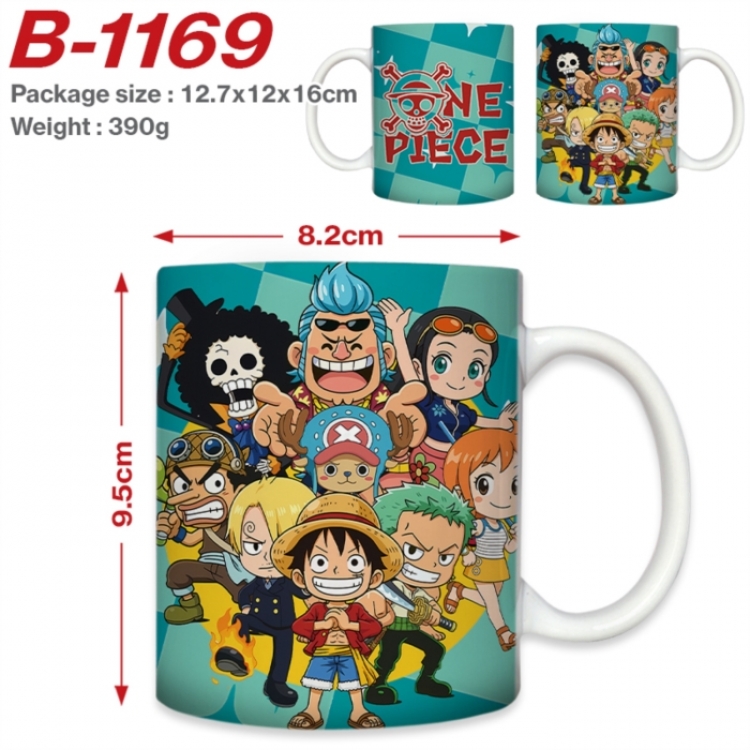 One Piece Anime printed ceramic mug 400ml (single carton foam packaging) 