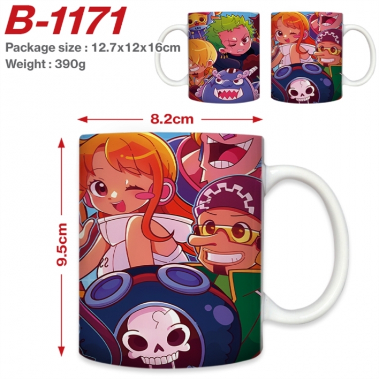 One Piece Anime printed ceramic mug 400ml (single carton foam packaging) 