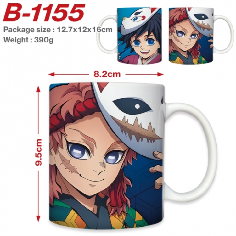 Demon Slayer Kimets Anime printed ceramic mug 400ml (single carton foam packaging) 