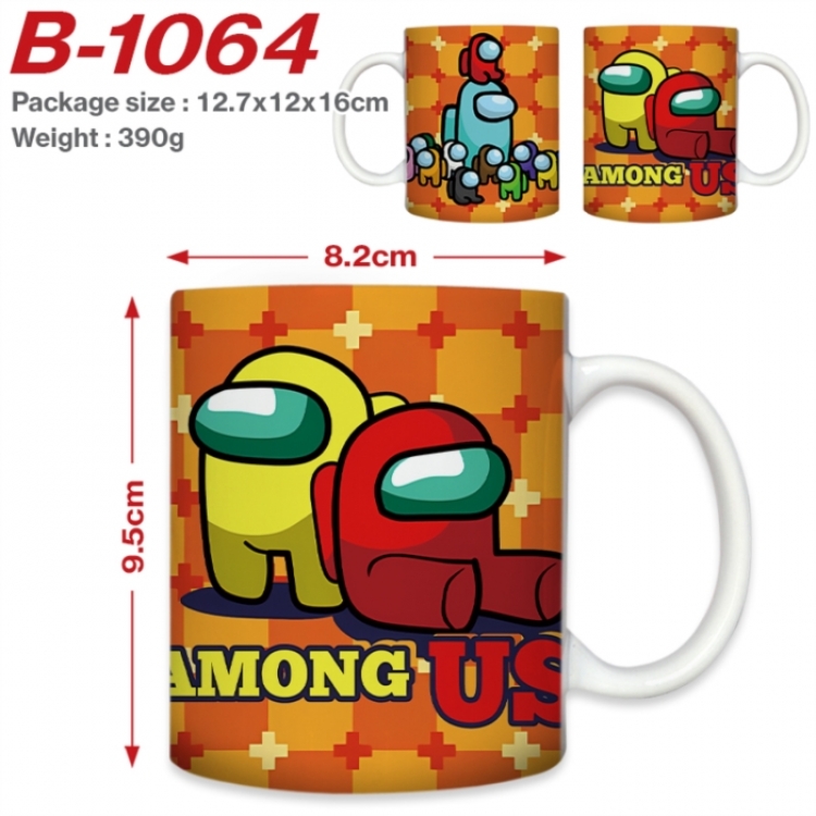 Among us Anime printed ceramic mug 400ml (single carton foam packaging) 