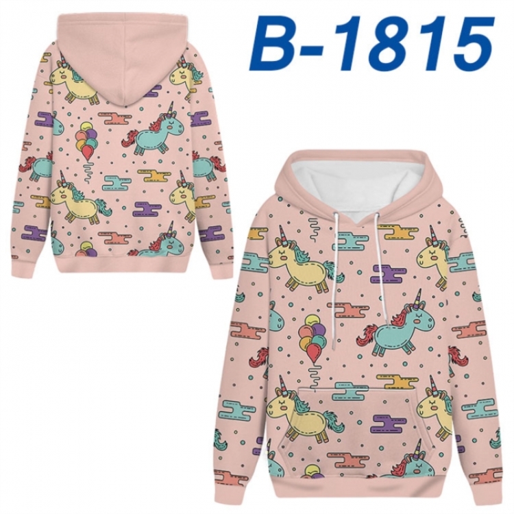 Unicorn Anime full-color health cloth hooded sweatshirt from S to 4XL 