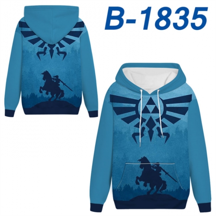 The Legend of Zelda Anime full-color health cloth hooded sweatshirt from S to 4XL 