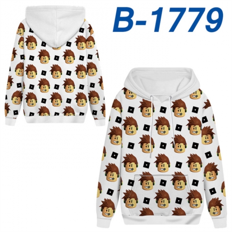 Roblox Anime full-color health cloth hooded sweatshirt from S to 4XL 