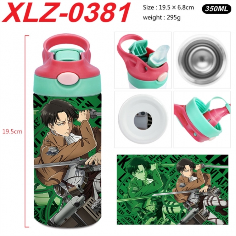 Shingeki no Kyojin 304 stainless steel portable insulated cup 19.5X6.8CM 350ml