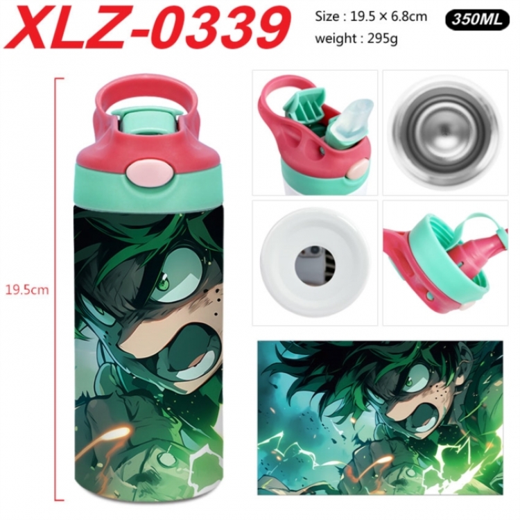 My Hero Academia 304 stainless steel portable insulated cup 19.5X6.8CM 350ml
