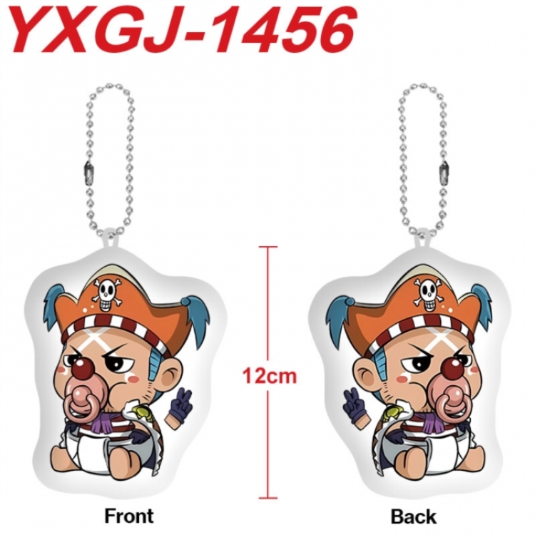 One Piece Anime full-color printed alien plush pendant keychain price for 5 pcs