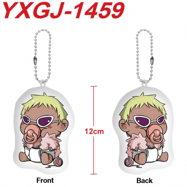 One Piece Anime full-color printed alien plush pendant keychain price for 5 pcs