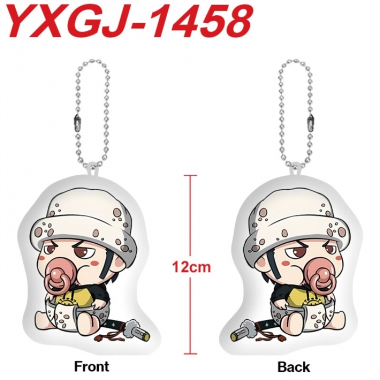 One Piece Anime full-color printed alien plush pendant keychain price for 5 pcs