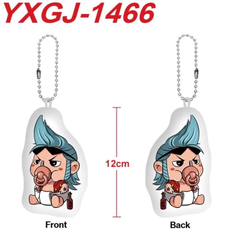 One Piece Anime full-color printed alien plush pendant keychain price for 5 pcs
