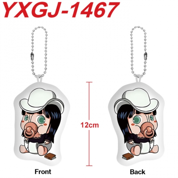 One Piece Anime full-color printed alien plush pendant keychain price for 5 pcs