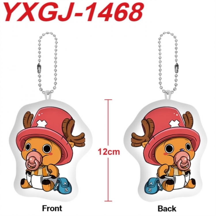 One Piece Anime full-color printed alien plush pendant keychain price for 5 pcs
