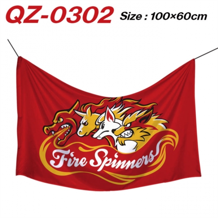 Pokemon  Anime Full Color Watermark Printing Banner 100X60CM
